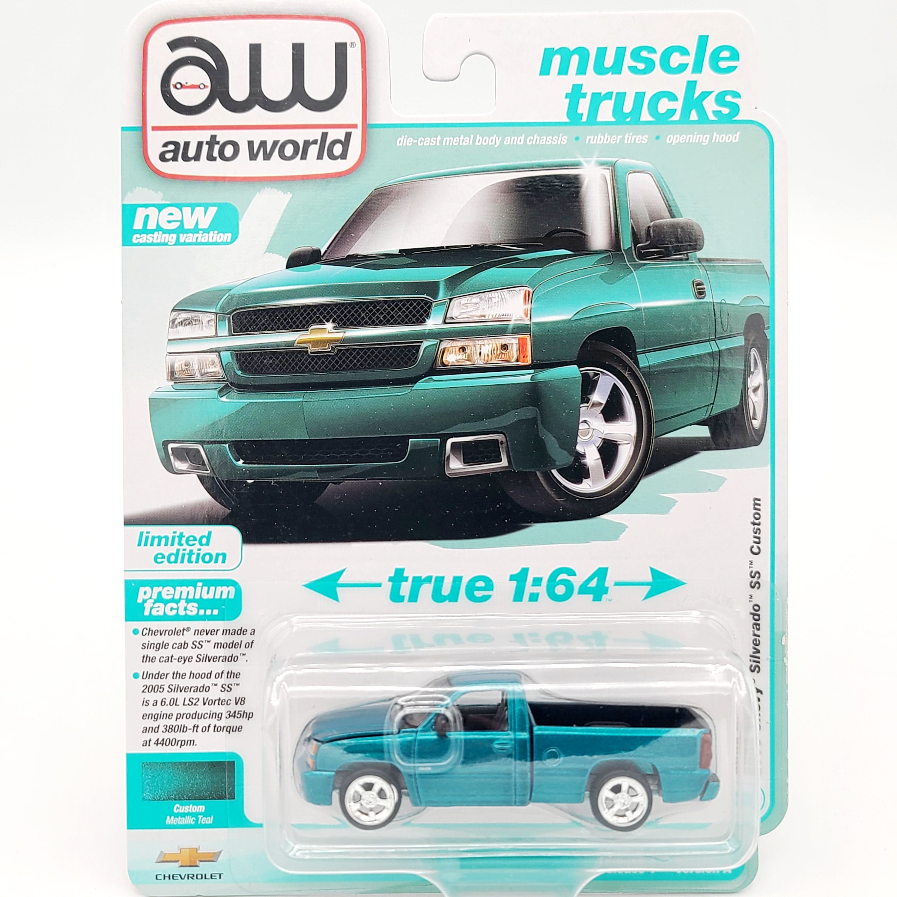 Auto World '05 Chrevrolet Silverado SS Custom - 1:64 scale (2025 Release 1A - Muscle Trucks)
